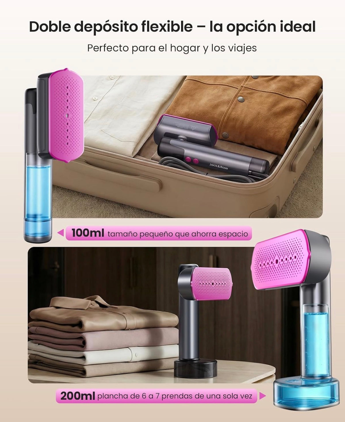 VAPORA™ | Plancha de Vapor Portátil 2 en 1