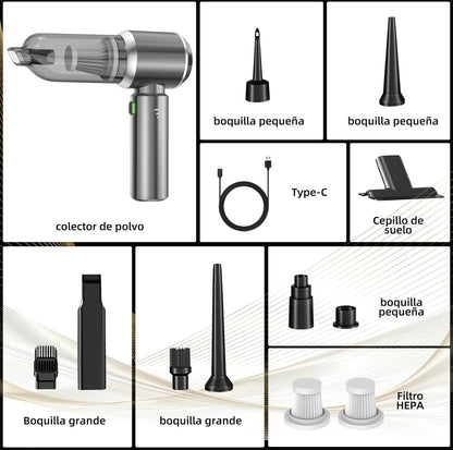 UltraClean - Aspirador potente 6 en 1 + 2 FILTROS GRATIS